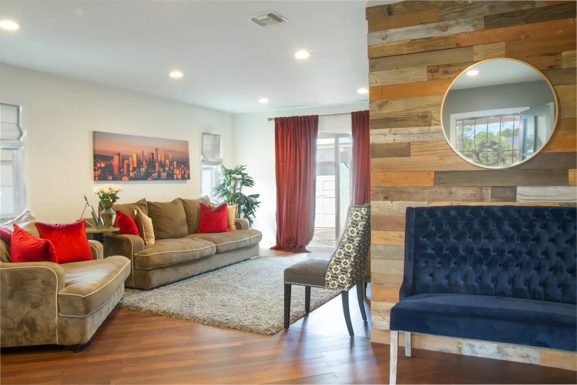 Eclectic Encino Living Room living room, photo 7