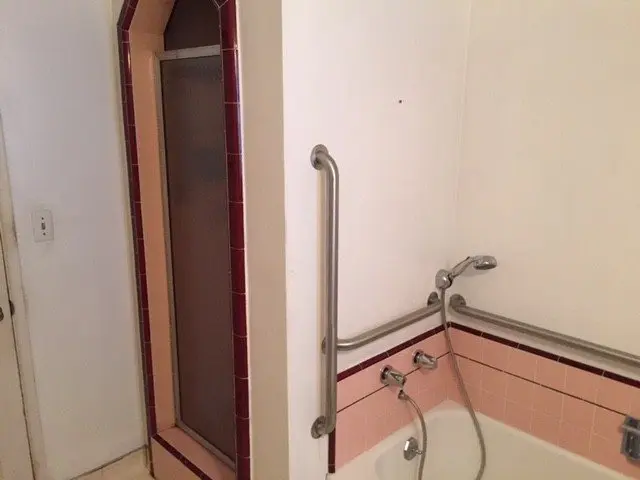 Eclectic West Los Angeles Bathroom, before photo 2