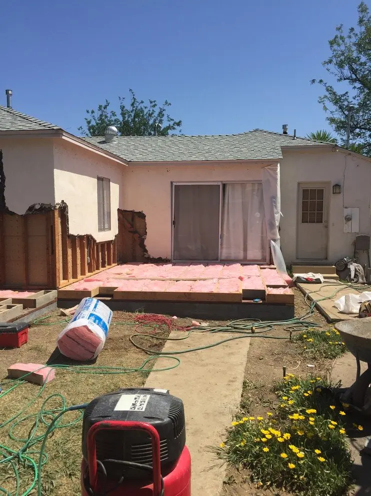 Eclectic Encino Living Room, before photo 5