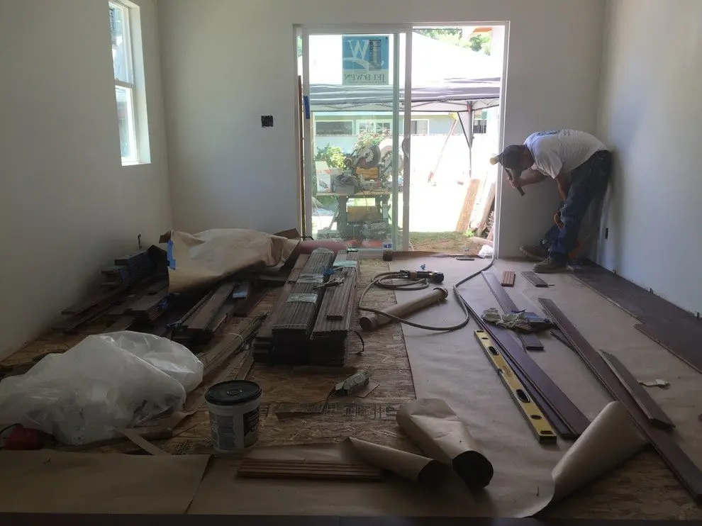 Eclectic Encino Living Room, before photo 7