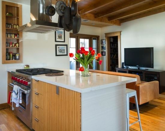 Warm Toned & Trendy West Los Angeles Kitchen, photo 6